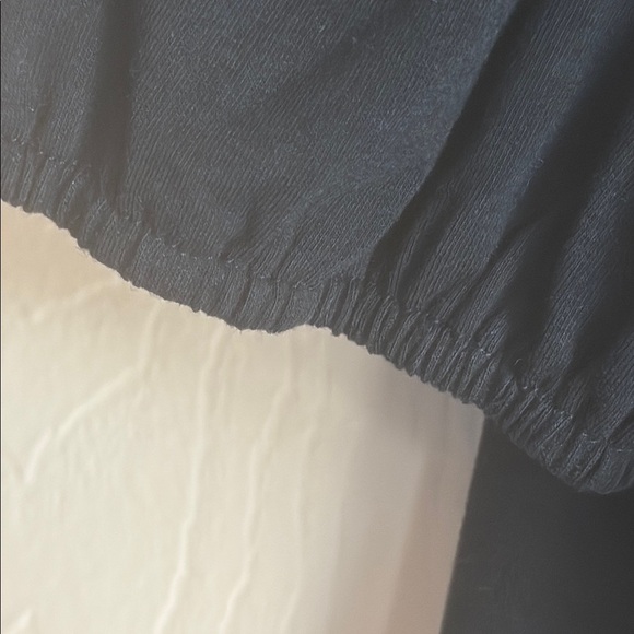 Embellished Black Top with White Collar - Picture 5 of 8